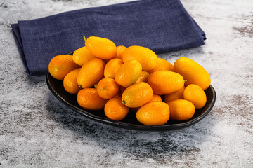 Sweet juicy tropical fruit kumquat