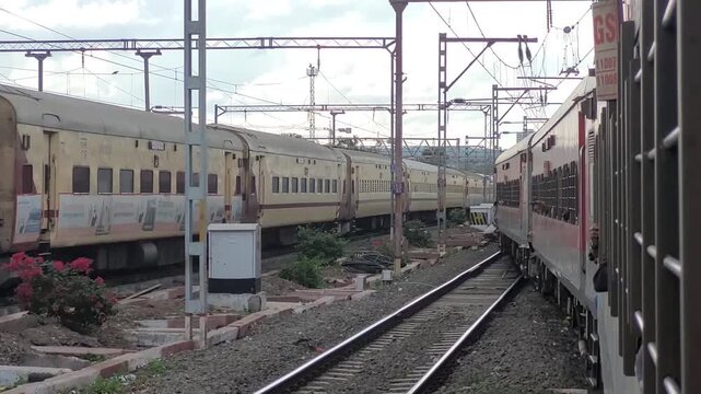 The Indian express train has left the platform and is switching tracks