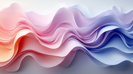 Colorful Abstract Waves: An image of flowing, vibrant abstract waves, artfully blended with a spectrum of colors, creating a visually stunning piece.