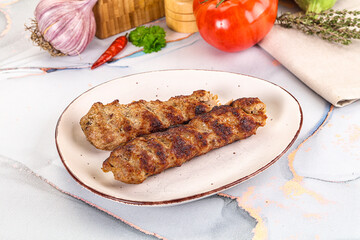 Beef kebab minced meat shashlik