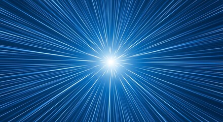 Bright Blue Light Speed Burst.