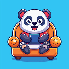 Obraz premium cartoon panda