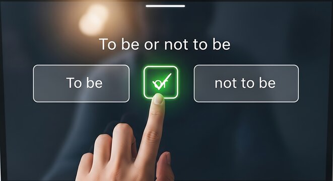 Decision Making Process, Choice, Option, Selection, Digital Interface, Touchscreen.