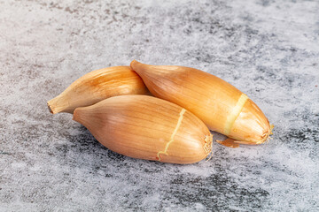 Ripe shallot onion for cooking