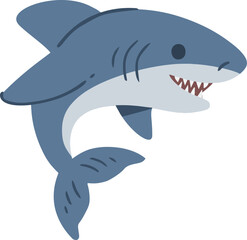 fierce shark vector image