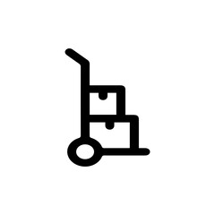 Moving Boxes on Dolly Icon