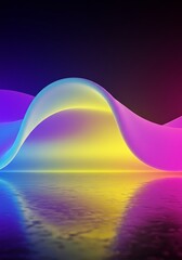 Neon Wave: Abstract 3D Render