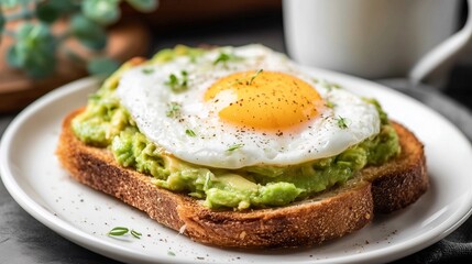 avocado toast with egg