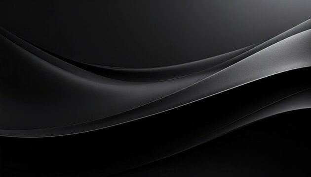 Abstract Black Blue Gradient Waves Background - Powered by Adobe