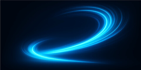 Abstract blue digital background with flowing lines and futuristic wave patterns