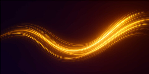 Abstract fractal and wave background with flowing colourful lines and glowing effects