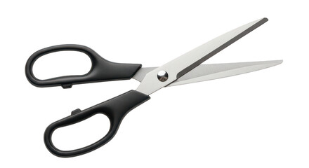Blackhandled Scissors On Black Background