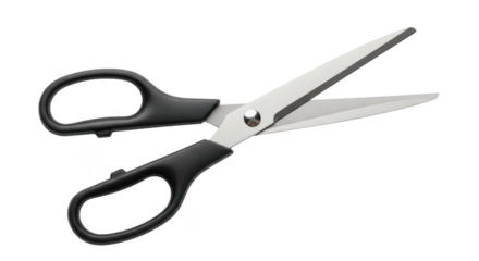 Blackhandled Scissors On Black Background