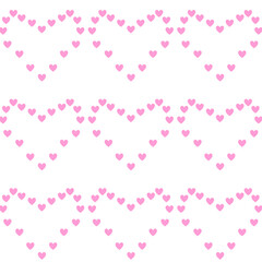Seamless pink heart pattern design for romantic backgrounds, love wallpapers, valentine decorations, love pattern