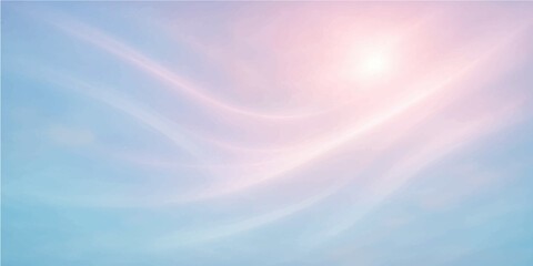 Abstract blue background with rays and bright sky elements