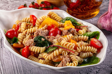 Italian pasta salad with tuna
