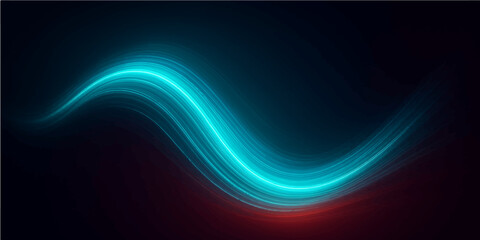 Abstract blue wave background with flowing lines and futuristic design