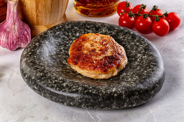 Fried salmon minced fish cutlet