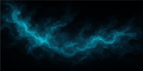 Blue abstract smoke and light background with clouds and sky elements