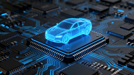 Three-dimensional scanning of the car on the chip