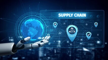 Supply chain processes with data-driven logistics, transportation, and distribution. enhances operations. Supply chain improves efficiency. Supply chain integrates logistics and delivery. Muxer