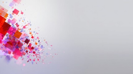 conceptual. Abstract data visualization as a colorful particle cloud, representing modern tech concepts. product launch decks.