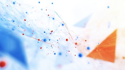 conceptual. Abstract data visualization as a colorful particle cloud, representing modern tech concepts. product launch decks.