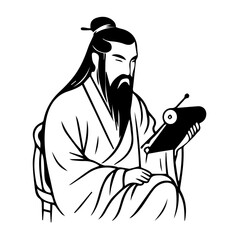 Imperial Scholar with Scroll