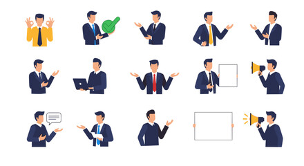 Business People Poses and Actions Collection.
