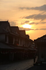 山口県柳井市観光『白壁の町並み  金魚ちょうちん』 