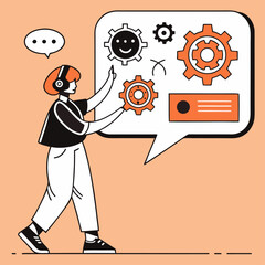 Visualizing Technical Solutions: A Support Agent's Perspective, Conceptual Illustration of System Settings and Configuration Processes