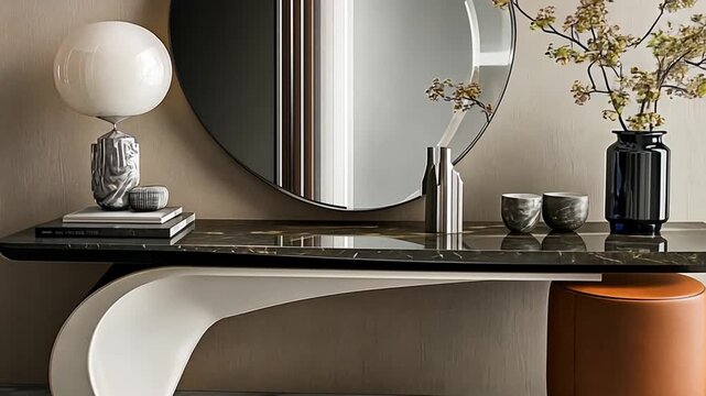 Modern marble vanity interior design