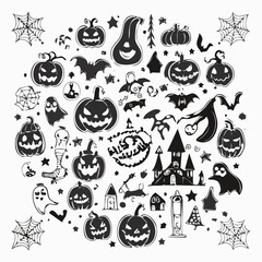 halloween seamless pattern