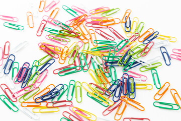 カラークリップ　白バック