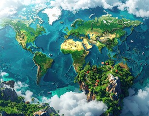 Global Environmental Conservation Aerial View