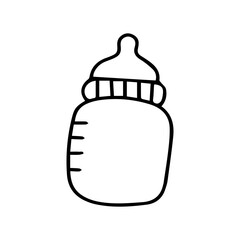 Baby Bottle Line Art