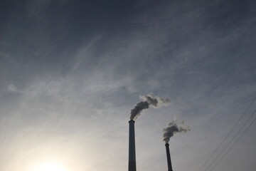 『周南コンビナート　エントツの煙! 』山口県観光　 SDGs  地球環境 