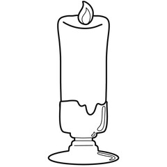 Single Candle stick outline