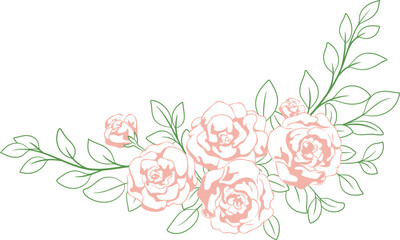 장미 장식 웨딩 결혼