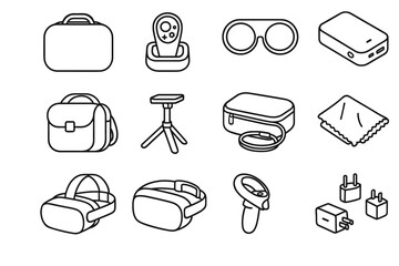 Vector lens travel icon holster adapter compact lightweight hard vr accessories strap