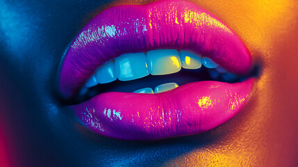 

Sexy lip care and beauty beautiful tender lip lipstick and lip-gloss passionate