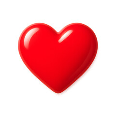 Glossy Red Heart &ndash; Candy 3D Icon