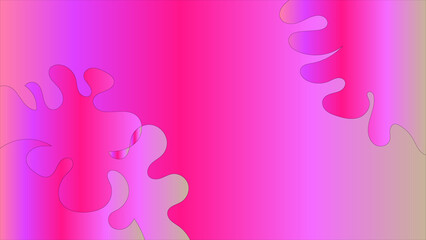 Abstract pink and purple gradient with organic shapes