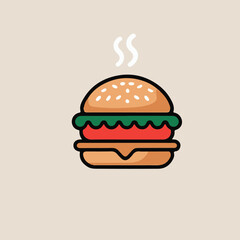 hamburger vector illustration