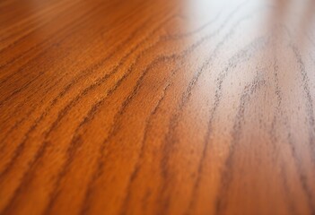 Rich Warm Wood Grain Texture, Polished Wooden Surface