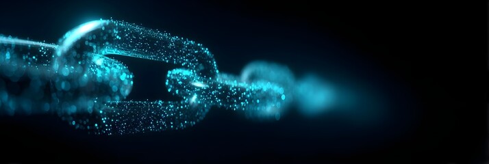 Block chain concept with information, network, commerce