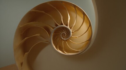 Obraz premium Spiral shaped object symbolizing the smart fibonacci precision grading engine concept for financial analysis