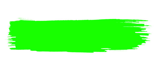 Lively Green Brushstroke A Dynamic Splash of Color for Digital Artistry and Design Projects A Bold Element on Transparent Background