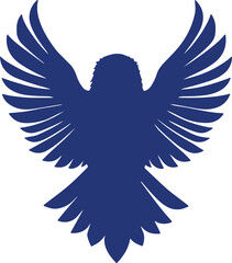 Obraz premium bird Icon with big wing colorful design pro vector