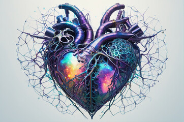 Galactic Cyber Heart. Generative AI.